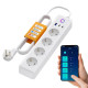 Розумний подовжувач MIUCDA для бездротової мережі з 4 розетками 10 A, 1 USB та 2 портами Type-C 1,5 м
