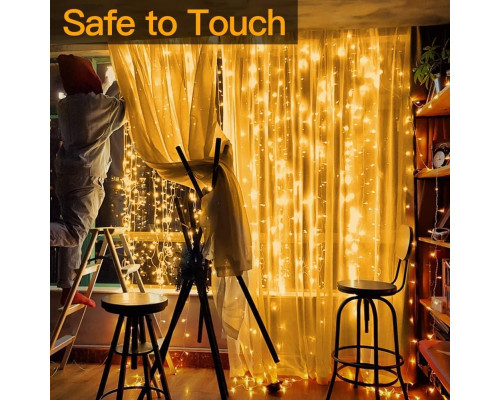 Гірлянда Ollny Curtain Lights для приміщень із 8 режимами