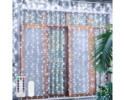 Гірлянда Ollny Curtain Lights (біле світло)