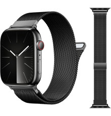 Ремінець для годинника сумісний з Apple Watch (чорний)