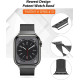 Ремінець для годинника сумісний з Apple Watch (чорний)
