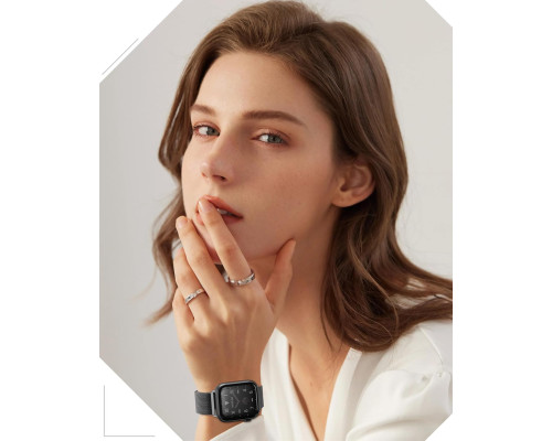 Ремінець для годинника сумісний з Apple Watch (чорний)