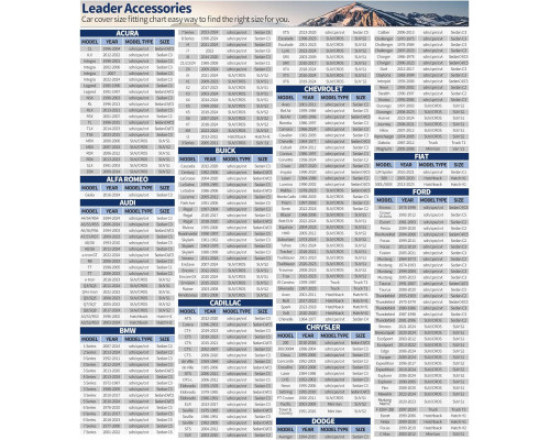Чохли для позашляховиків Leader Accessories
