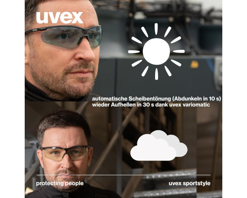Окуляри з самозатемнюваними лінзами uvex