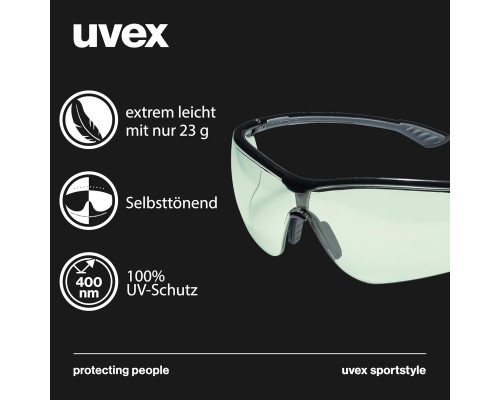 Окуляри з самозатемнюваними лінзами uvex
