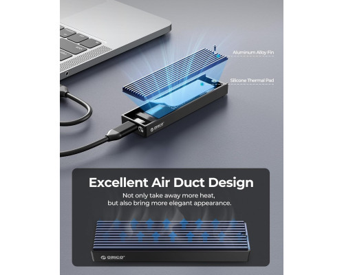 Зовнішній корпус для SSD M.2 NVMe, USB 3.1 Gen 2, 10 Гбіт/с, модель M2PV-C3