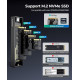 Зовнішній корпус для SSD M.2 NVMe, USB 3.1 Gen 2, 10 Гбіт/с, модель M2PV-C3
