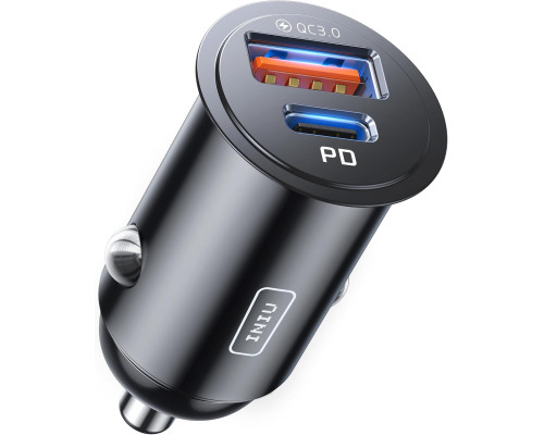 Автомобільний зарядний пристрій INIU, USB-зарядний пристрій для прикурювача, потужність 60 Вт
