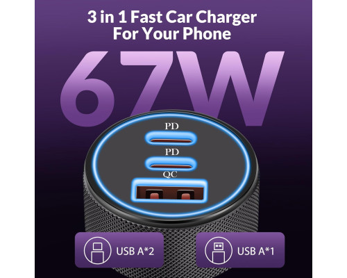 Автомобільний зарядний пристрій USB-C LUOSIKE