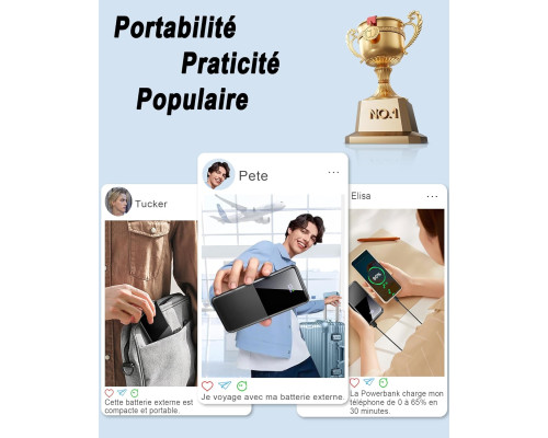 Портативний зарядний пристрій Doubc PowerBank 22,5 Вт