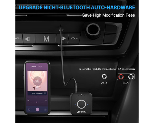 Аудіоадаптер SONRU Bluetooth 5.3