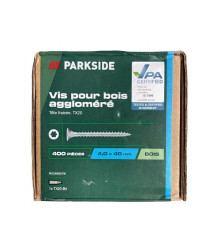 Шурупи по дереву (ДСП) Parkside 4,0 x 40 мм (400 шт) TX20 + біта в комплекті