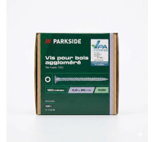 Шурупи для деревини та ДСП Parkside (5,0 x 60 мм) 150 шт