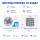 Компактний акумуляторний вентилятор з USB-зарядкою 1200 мА·год / Портативний настільний охолоджувач повітря