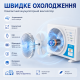 Компактний акумуляторний вентилятор з USB-зарядкою 1200 мА·год / Портативний настільний охолоджувач повітря