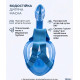 Дитяча повнолицева маска для підводного плавання Watery Oxygen Atlantic Blue