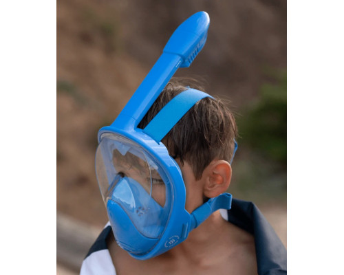 Дитяча повнолицева маска для підводного плавання Watery Oxygen Atlantic Blue