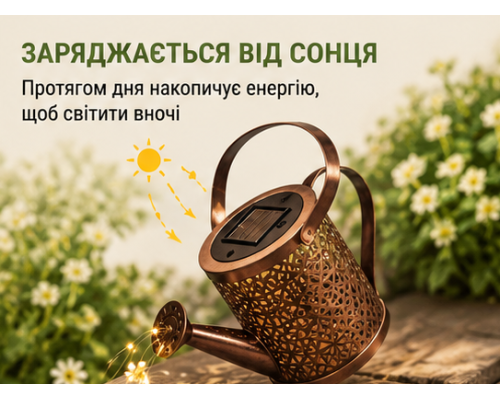 Вуличний садовий світильник з LED-підсвічуванням