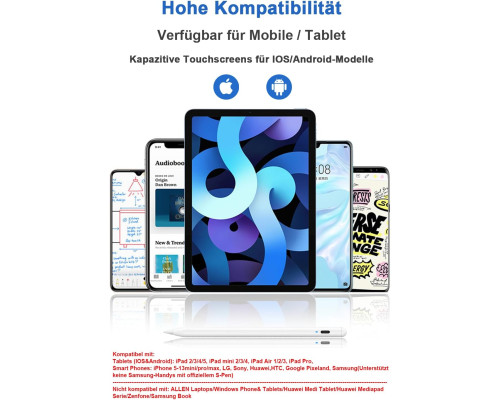 Універсальний білий стилус для iOS та Android