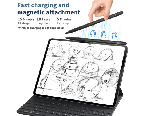Стилус для iPad 2018-2024 (чорний)