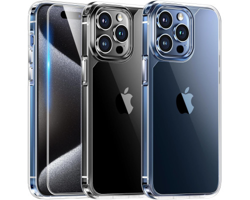Ударостійкий прозорий чохол для iPhone 15 Pro Max