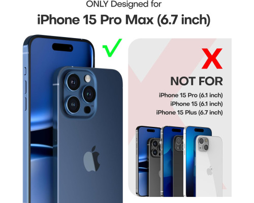 Ударостійкий прозорий чохол для iPhone 15 Pro Max