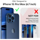 Ударостійкий прозорий чохол для iPhone 15 Pro Max