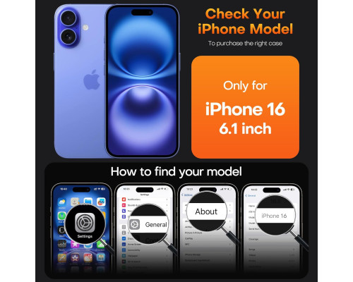 Прозорий чохол для iPhone 16 6.1