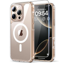 Прозорий чохол для iPhone 16 Pro з HD захистом екрану