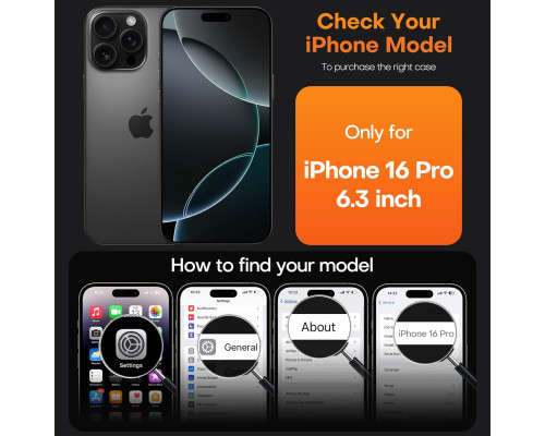Чохол TAURI для iPhone 16 Pro сумісний із MagSafe