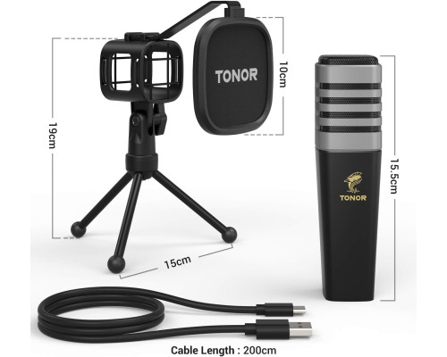 USB мікрофон TONOR для ПК та стрімів