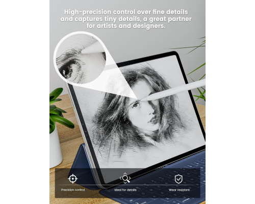 Набір з 4 змінних наконечників MEKO для Apple Pencil (1-го та 2-го поколінь)