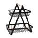 Двоярусний кошик для фруктів HomeFast 29x27x17см