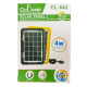 Портативна сонячна панель 4W + USB-кабель з перехідниками