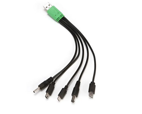 Портативна сонячна панель 4W + USB-кабель з перехідниками