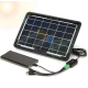 Портативна сонячна панель 4W + USB-кабель з перехідниками