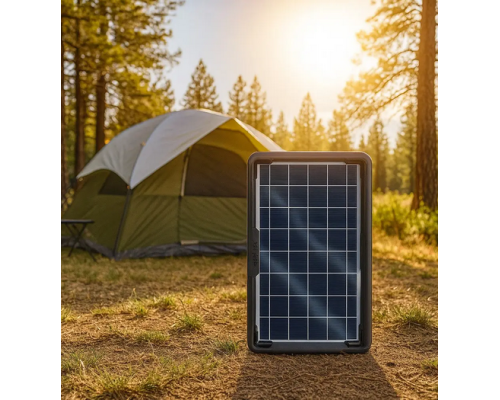 Портативна сонячна панель 4W + USB-кабель з перехідниками