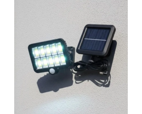 Вуличний LED акумуляторний світильник прожектор з датчиком руху