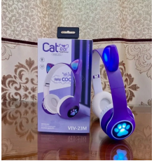 Бездротові навушники Bluetooth з котячими вушками