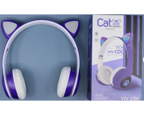 Бездротові навушники Bluetooth з котячими вушками