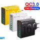 Багатопортовий зарядний пристрій із швидкою зарядкою 150 Вт USB C/USB A