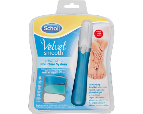 Електронна пилка для догляду за нігтями Scholl Velvet Smooth Buff & Shine
