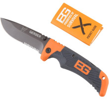 Ніж зубчастий, складаний 4 дюйми Gerber Bear Grylls Scout