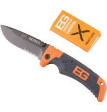 Ніж зубчастий, складаний 4 дюйми Gerber Bear Grylls Scout