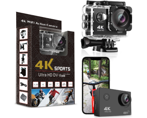 Водонепроникна спортивна камера Wi-Fi Ultra 4K Xtreme Pro
