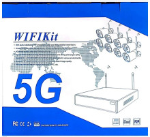 Комплект бездротового відеоспостереження 5G Full HD із 8 камерами AntDau71