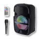 Портативна акустична Bluetooth колонка з RGB підсвічуванням, мікрофоном і пультом