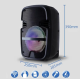 Портативна акустична Bluetooth колонка з RGB підсвічуванням, мікрофоном і пультом