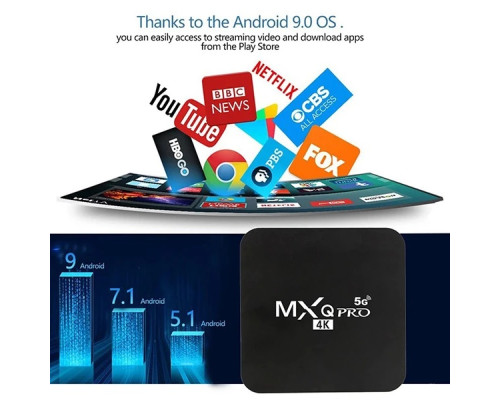 Медіаплеєр для телевізора MXQ Pro 5G 4/64 ГБ