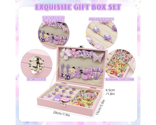 Набір дитячих аксесуарів для волосся з органайзером